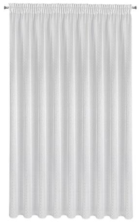 Dieninė užuolaida Sibel, baltos/sidabro, 140 cm x 270 cm