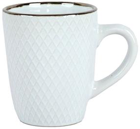  Puodelis Domoletti Rhombus White, balta, 0.32 l