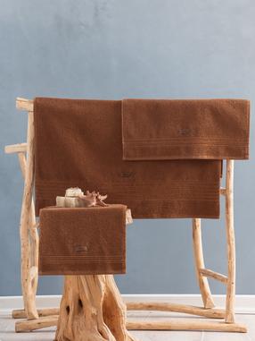  Vonios rankšluosčių rinkinys Foutastic Wellness 338CTN1511, rudas, 150 cm x 75 cm, 3 vnt.