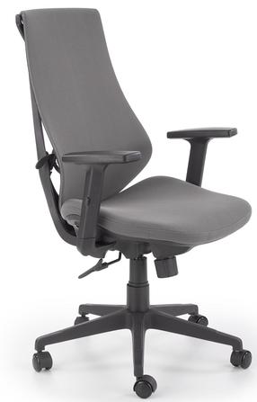 Darbo kėdė Rubio, 60 x 66 x 101 - 109 cm, juoda/pilka