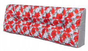 Lauko baldų pagalvė Hobbygarden Leo Long Back LEDPZM5, raudona/pilka, 40 x 120 cm