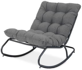 Supamasis krėslas Agava, tamsiai pilka, 115.5 cm x 71 cm x 73.5 cm