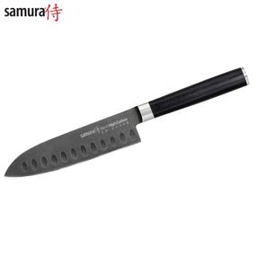 Japoniško stiliaus peilis Samura MO-V Stonewash Santoku, 255 mm, nerūdijantysis plienas