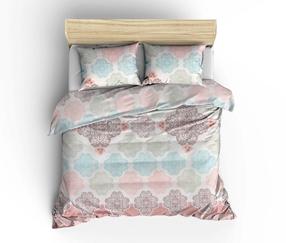 Patalynės užvalkalų komplektas Mijolnir Andalucia 143EPJ5318, balta/smėlio/turkio