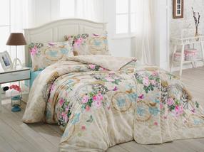 Patalynės užvalkalų komplektas Mijolnir Angel 143EPJ1484, mėlyna/rožinė/ruda, 200 x 220 cm