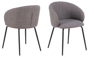 Valgomojo kėdė Eleanor, ruda/juoda, 54.5 cm x 56 cm x 80.5 cm