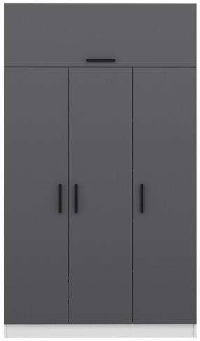 Spinta Kalune Design Minar 3 235, antracito/balta, 52 cm x 135 cm x 235 cm