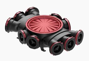 Oro paskirstymo terminalas vėdinimo sistemoms Heatpex, 75 mm
