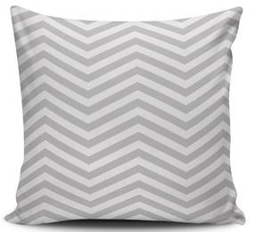 Dekoratyvinė pagalvėlė Mioli Decor, balta/pilka, 43 cm x 43 cm