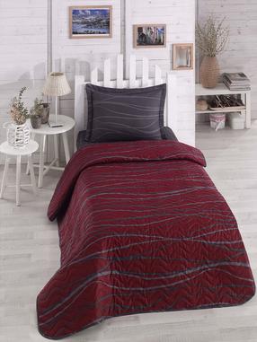 Lovatiesė Mijolnir Single Quilted Verda, bordo, 160 cm x 220 cm