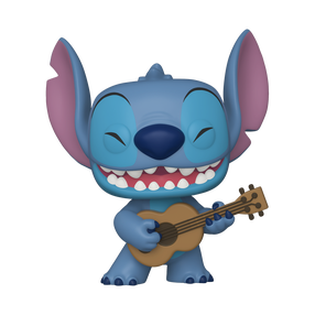 Žaislinė figūrėlė Funko POP! Lilo & Stitch Stitch With Ukelele 55615F, 10 cm Mėlyna