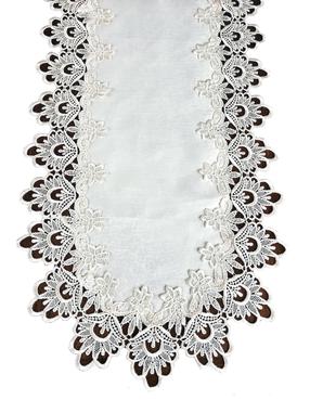 Stalo takelis ovalas G01-01, balta, 90 x 200 cm