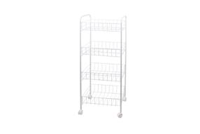 Lentyna su ratukais Domoletti, balta, 35.5 cm x 25.5 cm x 84.5 cm