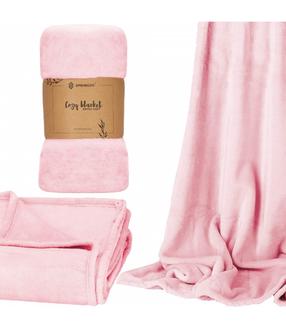 Pledas Springos Cozy Blanket HA7193, šviesiai rožinė, 200 cm x 220 cm