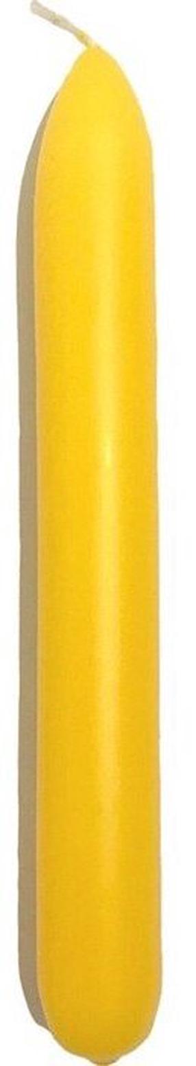 Žvakių rinkinys, kūginė Bolsius Dinner, 5 h, 10 vnt., Geltona
