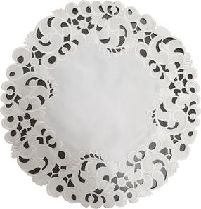 Servetėlė apvali OH-157-A, balta, 40 x 40 cm