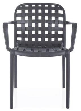 Lauko krėslas Strip II, tamsiai pilka, 42 cm x 58 cm x 83 cm