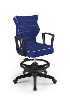 Vaikiška darbo kėdė Norm Visto 06, 63 x 63 x 99 cm, mėlyna/juoda