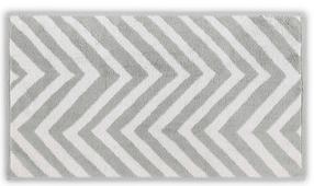  Vonios rankšluostis Foutastic Chevron Yarn Dyed, balta/šviesiai pilka, 33 cm x 33 cm