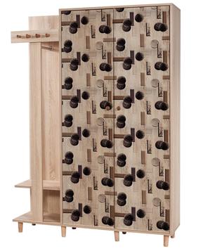 Prieškambario spinta Kalune Design Garmanto 135-522, įvairių spalvų, 36 cm x 135 cm x 194 cm