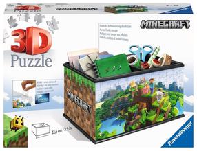 3D dėlionė Ravensburger 3D Casket Minecraft 11286, 22.6 cm x 15.5 cm, 216 vnt., įvairių spalvų