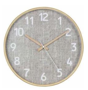 Sieninis kvarcinis laikrodis Splendid Canvas, šviesiai ruda, 30 cm x 30 cm, 30 cm