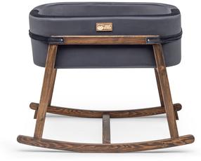 Lopšys kūdikiams viengulė Kalune Design Hier 676HDS1118, juoda/riešuto, be patalynės dėžės, su čiužiniu