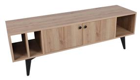 TV staliukas Kalune Design Sidney, ąžuolo/juoda, 150 cm x 50 cm x 40 cm