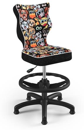 Vaikiška darbo kėdė Petit HC+F ST28, 33.5 x 30 x 89.5 cm, juoda/raudona/įvairių spalvų