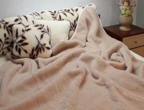 Antklodė Merino, 200 x 175 cm, ruda