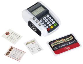 Parduotuvės žaislai, kortelių skaitytuvas Theo Klein Shopping Center Electronic POS Terminal, balta/juoda