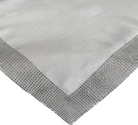 Servetėlė kvadratinė OHE01-1, balta/sidabro, 85 x 85 cm