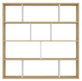 Pastatoma lentyna Kalune Design Hodbi 935CMN1107, ąžuolo/balta/šviesiai ruda, 145.2 cm x 25 cm x 145 cm