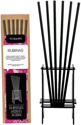 Namų kvapas, kvapiosios lazdelės Acappella Ruby, 6 vnt.