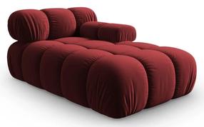 Modulinė sofa Micadoni Home Bellis, tamsiai raudona, dešininė, 157 x 97 cm x 62 cm