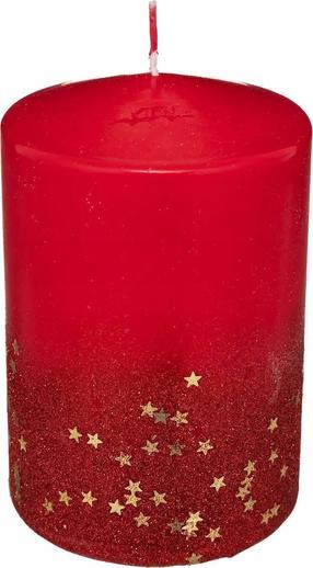 Žvakė, cilindrinė Atmosphera, 80 h, 90 g, Raudona