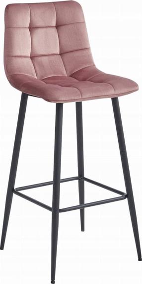 Baro kėdė Leobert Arceto, juoda/rožinė, 43.5 cm x 32.5 cm x 104 cm