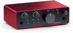 Garso sąsaja Focusrite Scarlett Solo 4th Gen, raudona