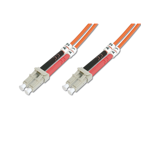 Laidas Digitus Fiber Optic Patch Cord LC/LC OM2 LC Optic, LC Optic, 1 m, oranžinė