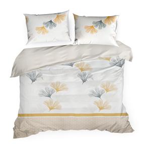 Patalynės užvalkalų komplektas PTM-09, juoda/smėlio, 200 x 220 cm