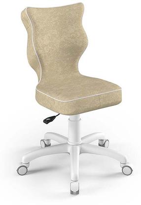 Vaikiška darbo kėdė Petit VS26, 37 x 35 x 83 cm, balta/smėlio