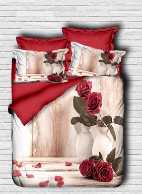 Patalynės užvalkalų komplektas Mijolnir 178PRL1118, baltas/raudonas/žalias, 160 x 220 cm