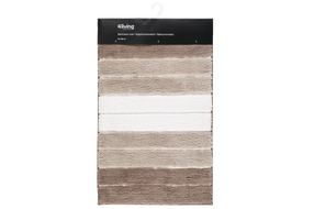 Vonios grindų kilimėlis 4Living Block 624423, smėlio, 50 cm x 80 cm