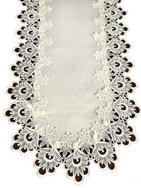 Stalo takelis ovalas G01-02, kreminė, 40 x 85 cm