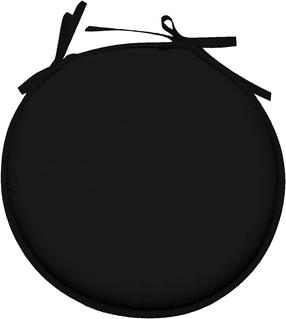 Kėdžių pagalvėlė Lovely Nelson Round, juoda, 40 cm x 40 cm