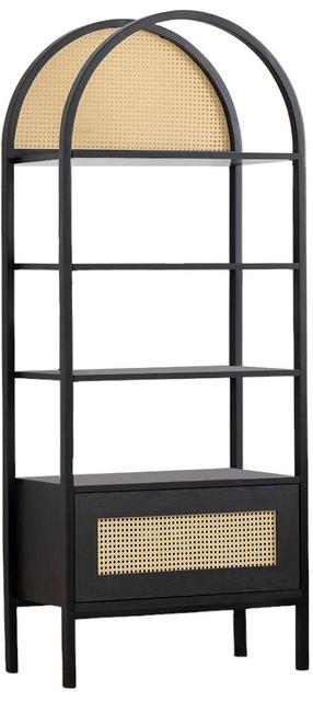 Knygų lentyna Kalune Design Nala 76, juoda, 40 cm x 76 cm x 785 cm