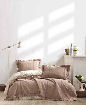 Lovatiesė Mijolnir Double Set Tziana, šviesiai ruda, 220 cm x 240 cm