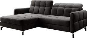 Kampinė sofa Lorelle Kronos 07, ruda, kairinė, 160 x 225 cm x 105 cm