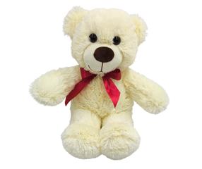 Pliušinis žaislas meška Fancy Mika LT00-MMK1, kreminė, 37 cm