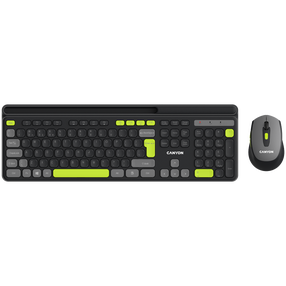 Klaviatūra Canyon Canyon HSET-W5, Anglų (US), juoda, belaidė